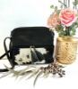 Picture of Black Leather & Cowhide Shoulder Bag