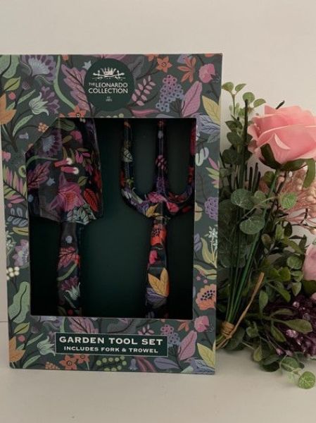 Picture of Floral Garden Fork & Trowel Set